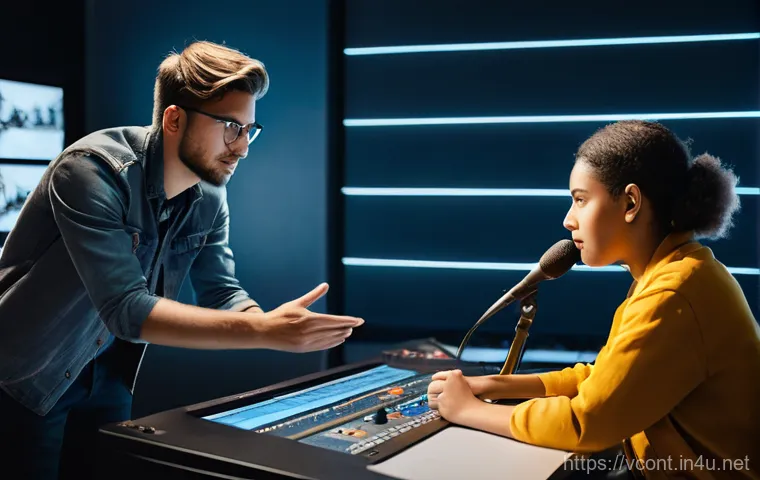 영상콘텐츠 전문가가 되는 데 필요한 경험과 경력 - **Prompt 1: Hands-On Video Production Team Collaboration**
A diverse team of four young, enthusi...